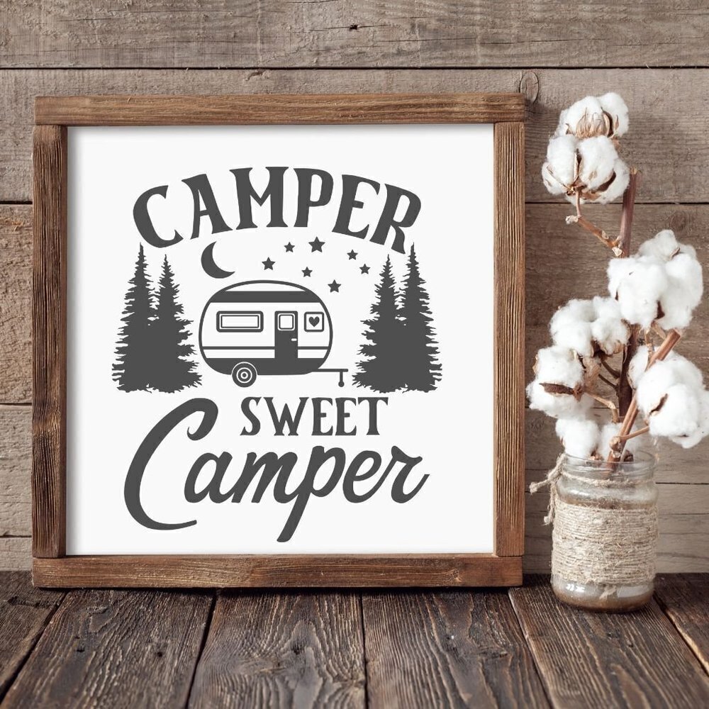 Camper Sweet Camper Hand-crafted sign